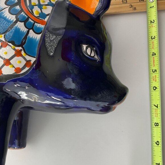 New Handcrafted Handpainted Pig Planter Artisan Mexican Talavera Pottery - Picture 8 of 10